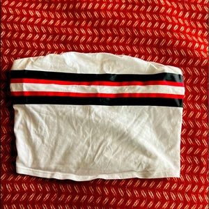 Colorblock striped tube top